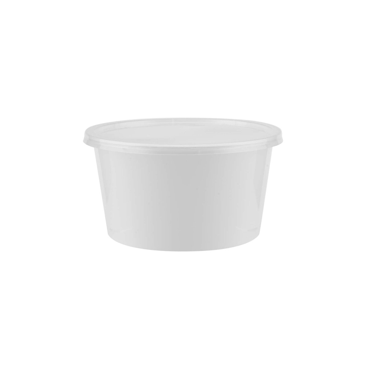 White Round Microwave Container - hotpackwebstore.com - Microwavable Containers