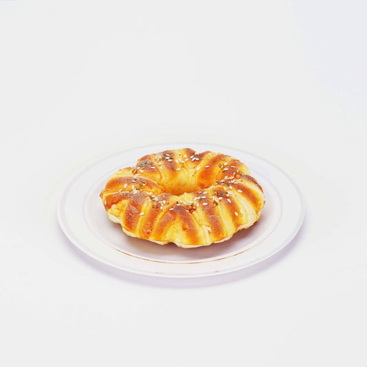 White Round Plate With Silver Rim Design 10 Pieces - hotpackwebstore.com - Plastic Products