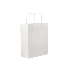 White Twisted Handle Paper Bag - hotpackwebstore.com - Twisted Handle Paper Bags