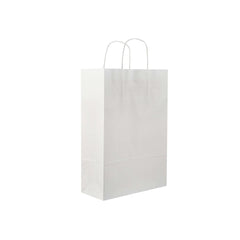 White Twisted Handle Paper Bag - hotpackwebstore.com - Twisted Handle Paper Bags