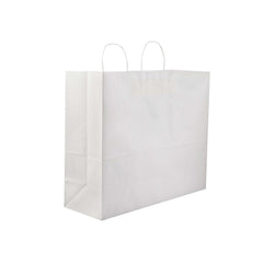 White Twisted Handle Paper Bag - hotpackwebstore.com - Twisted Handle Paper Bags