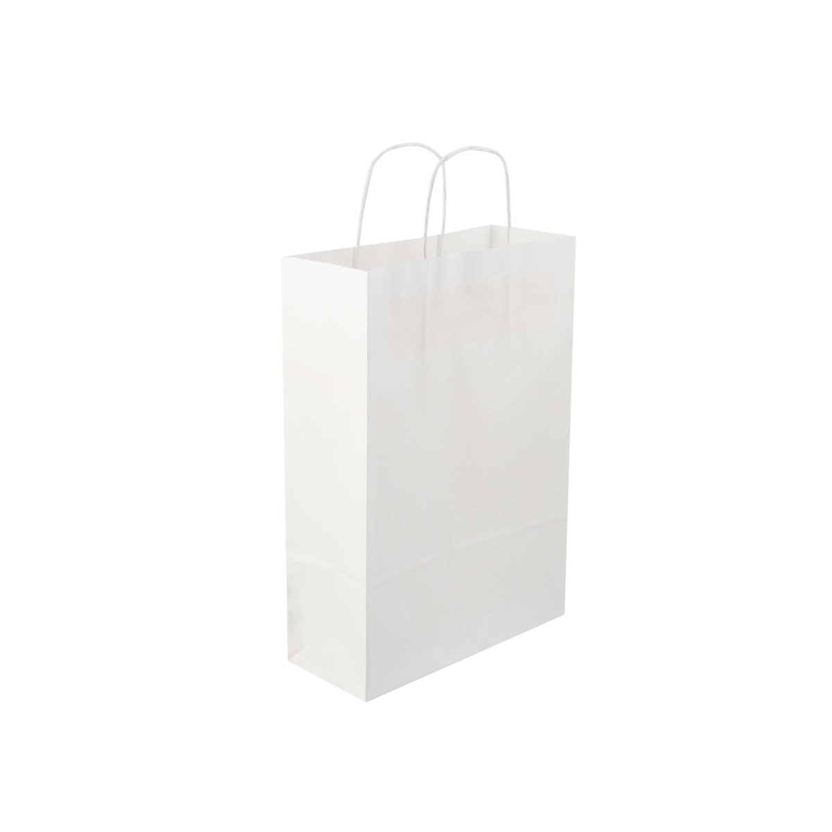 White Twisted Handle Paper Bag - hotpackwebstore.com - Twisted Handle Paper Bags