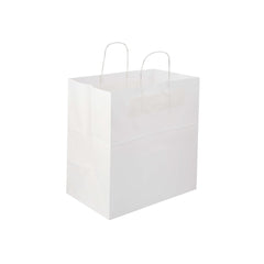 White Twisted Handle Paper Bag - hotpackwebstore.com - Twisted Handle Paper Bags