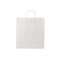 White Twisted Handle Paper Bag - hotpackwebstore.com - Twisted Handle Paper Bags