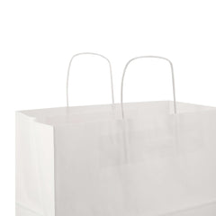 White Twisted Handle Paper Bag - hotpackwebstore.com - Twisted Handle Paper Bags