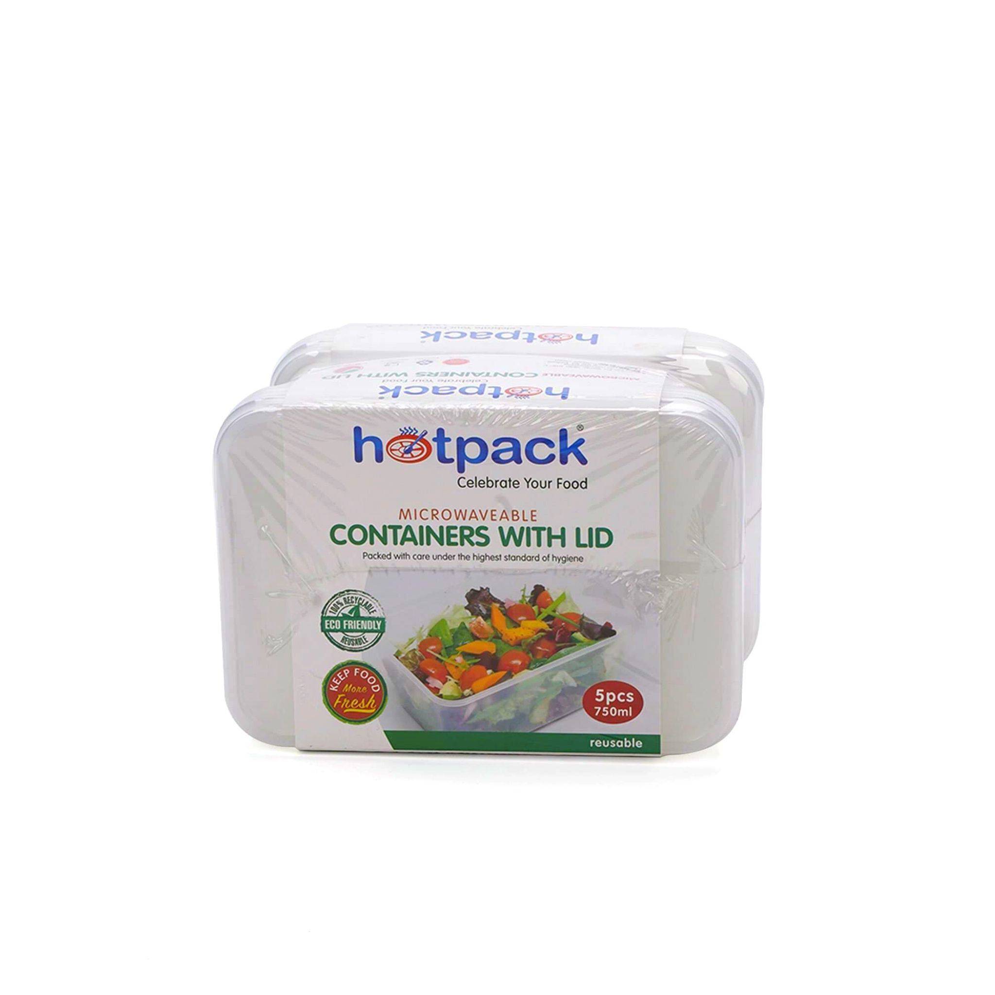 Kraft Rectangular Hot Food Container, 750ml - Westpak
