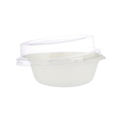 Bio Degradable Round Bowl 8 Oz With Lid 5 Pieces - hotpackwebstore.com