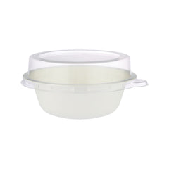 Bio Degradable Round Bowl 8 Oz With Lid 5 Pieces - hotpackwebstore.com