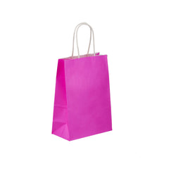 Pink Gift Paper Bag Twisted Handle - hotpackwebstore.com