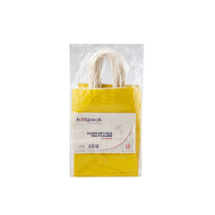 Yellow Gift Paper Bag Twisted Handle - hotpackwebstore.com