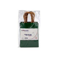 Green Gift Paper Bag Twisted Handle - hotpackwebstore.com