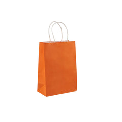 Orange Gift Paper Bag Twisted Handle - hotpackwebstore.com